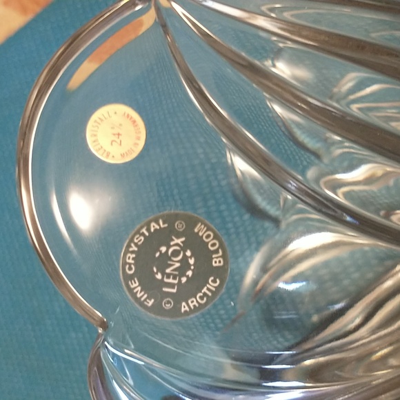 Vintage Lenox Arctic Bloom Lead Crystal Bowl - Picture 6 of 8